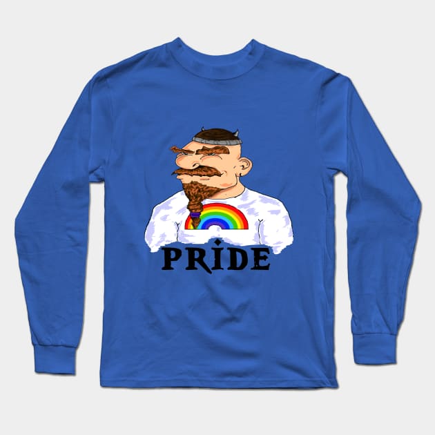 Dwarven Gay Pride Long Sleeve T-Shirt by JaxRuan